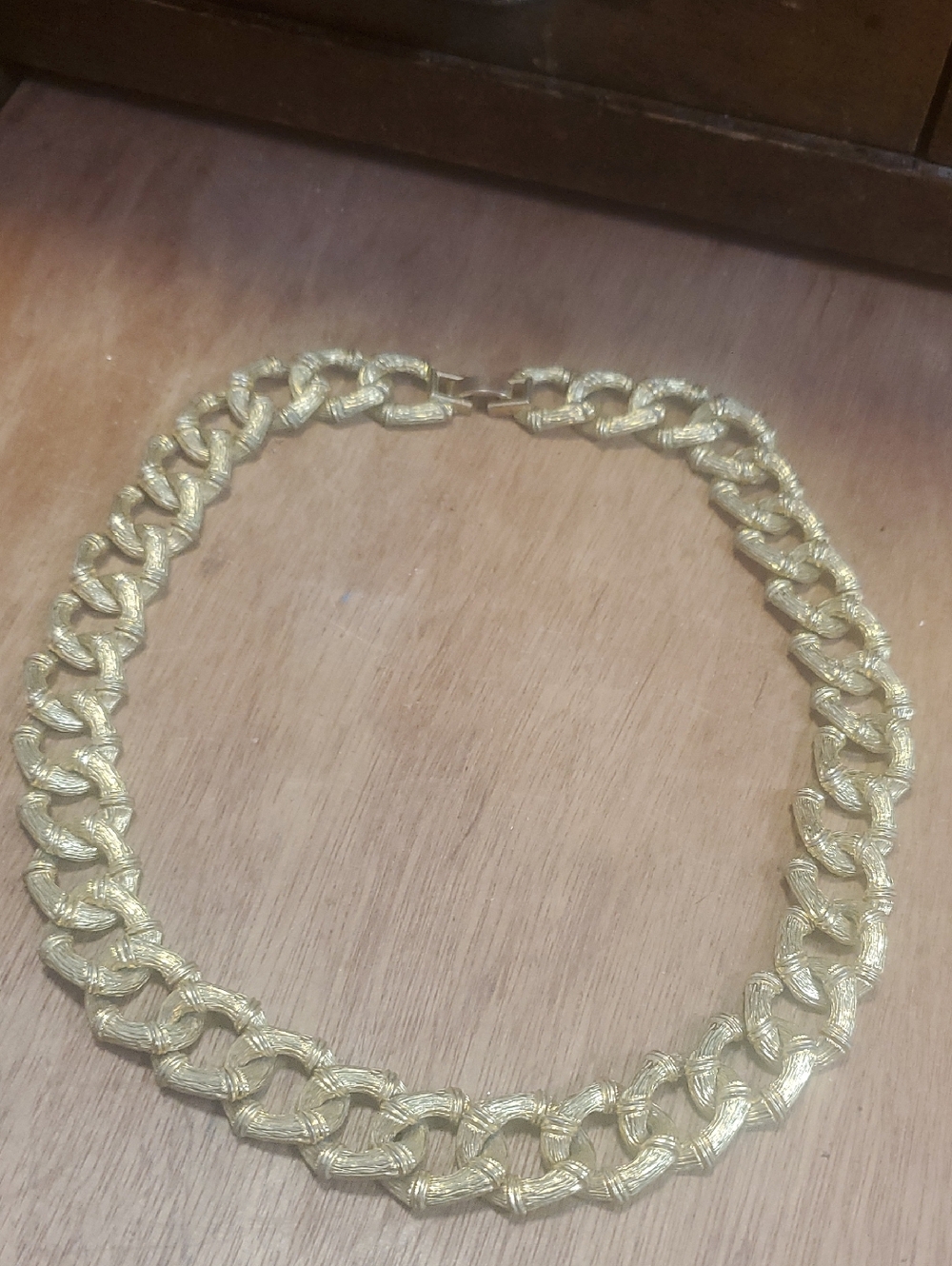 Gold-Tone Chunky Chain Necklace - Women's Fashion Jewelry D